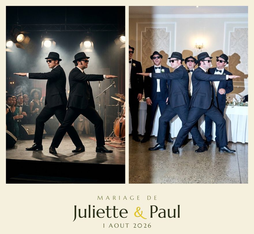 La pose des Blues Brothers rejouée par des invités
